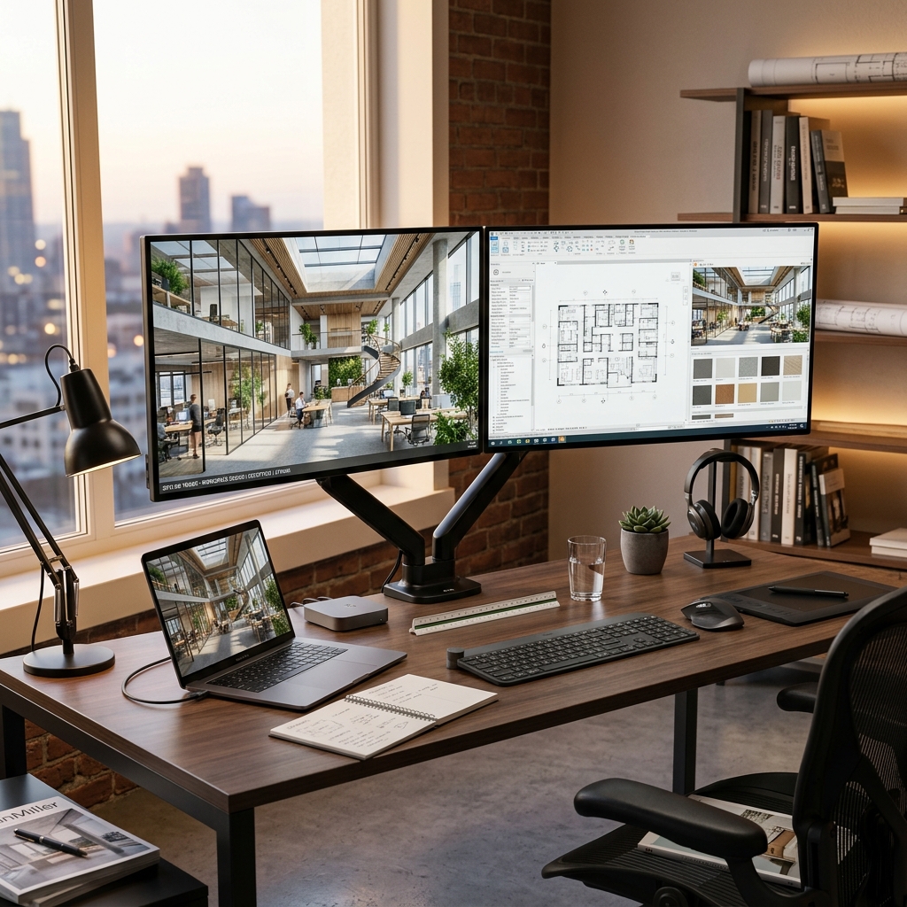 Diseño en 3D de Oficinas